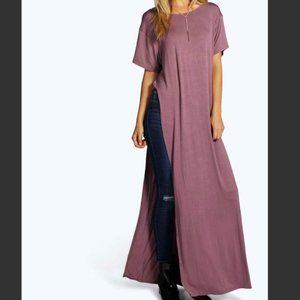 Longline Double Split Side T-Shirt